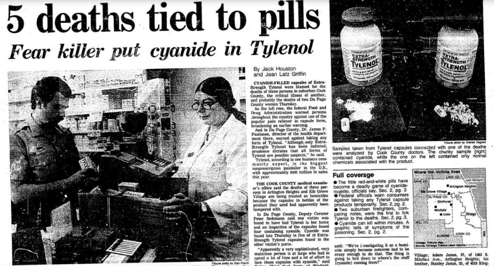 Chicago’s 1982 Tylenol Murders Spark Public Fear and Lead to Lifesaving Safety Reforms